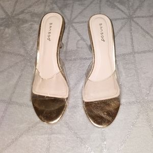 Lucite Backless Heels